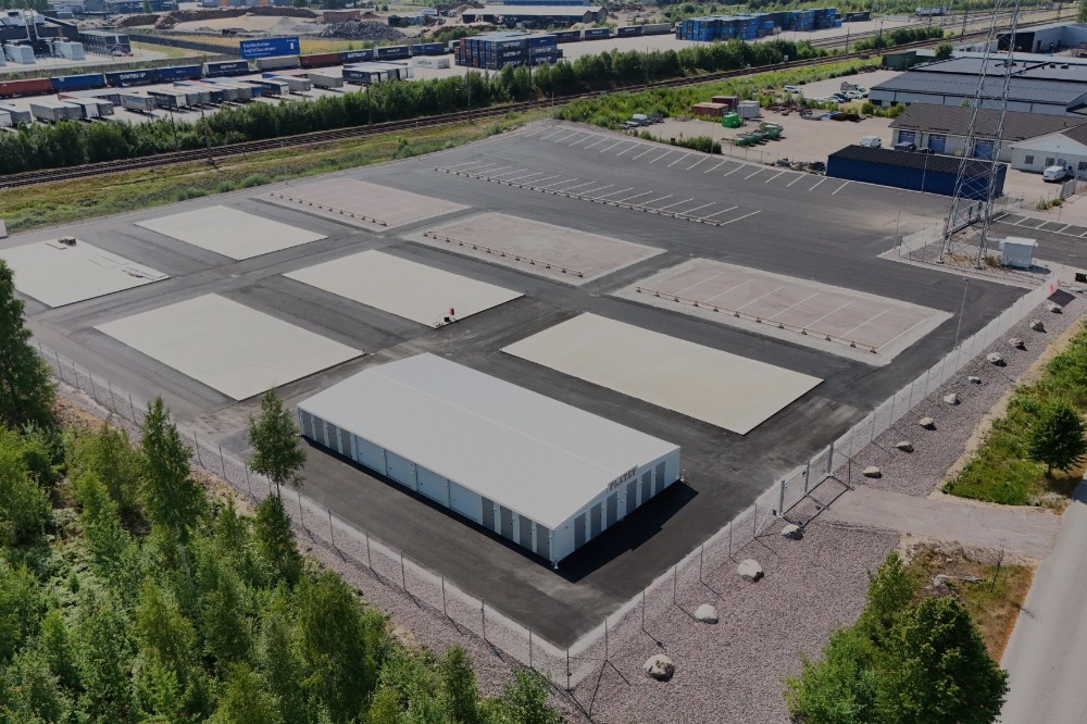 Flygbild över Platsys